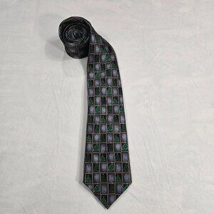 Christmas Necktie Joseph & Feiss Men's Silk Necktie Christmas Tree Pattern